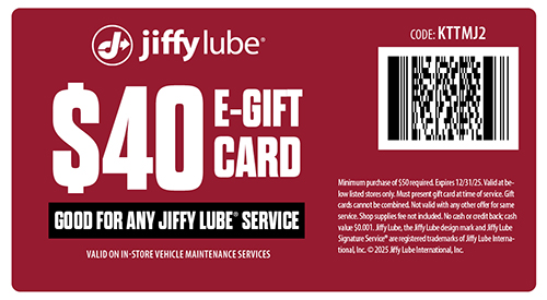 Jiffy Lube Oil Change Coupon
